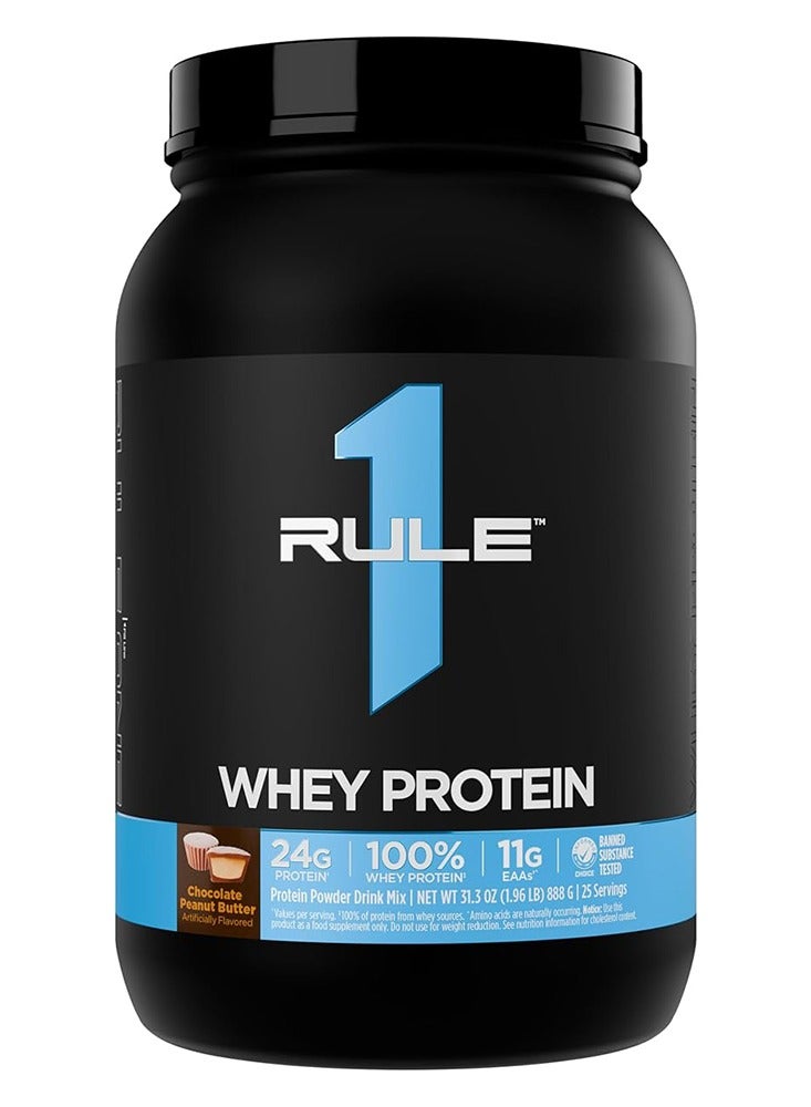 Whey Protein Isolate Powder, Chocolate Peanut Butter, 1.9 lb, 24g Protein per Serving, Low Fat, Gluten-Free